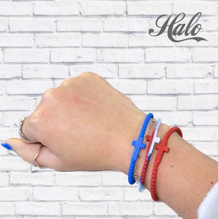 Youth Cross Silicone Bracelets {Ryan & Rose Jesus Bracelets}