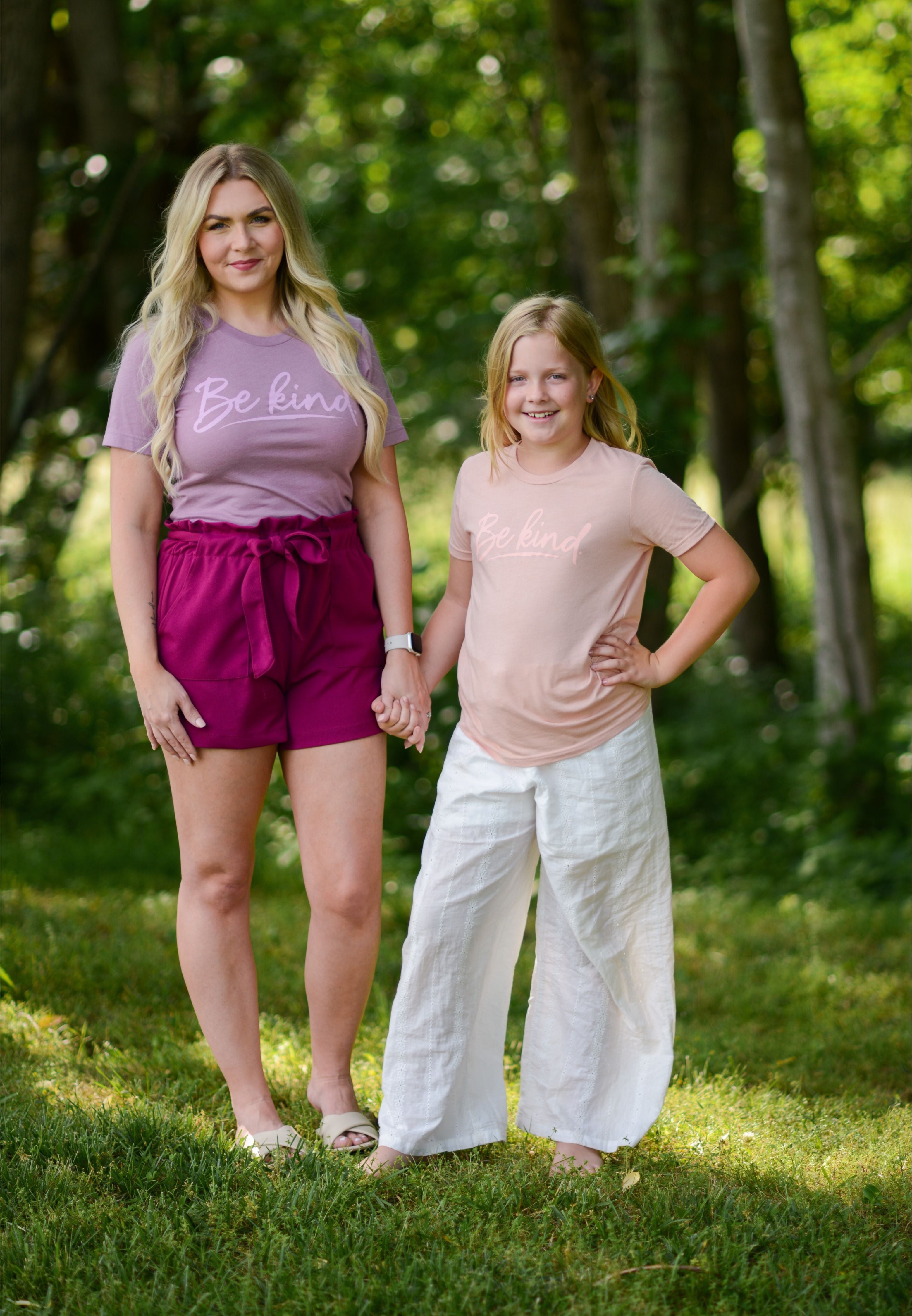Be Kind {orchid & peach} ~ Adults & Littles