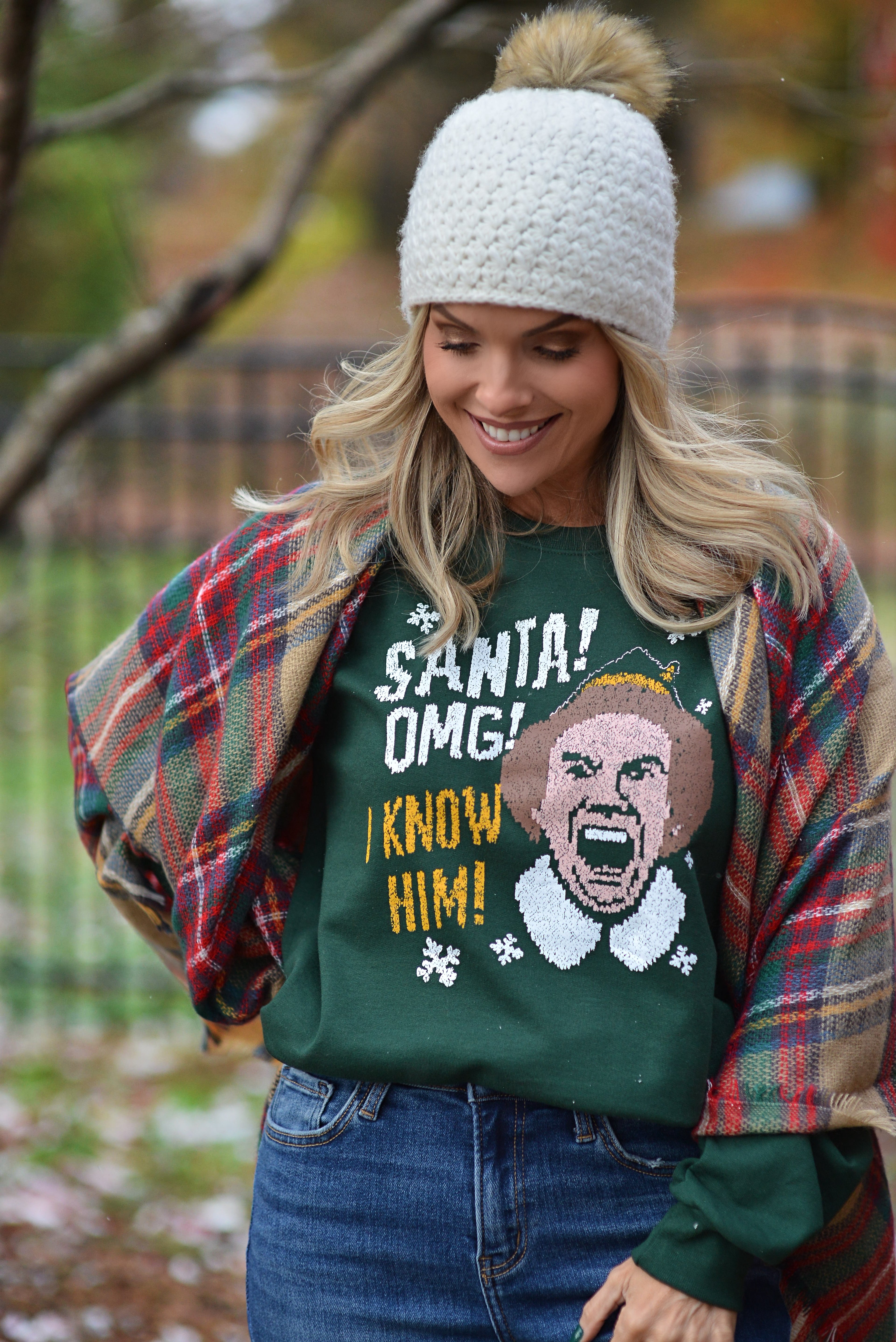 Santa! I Know Him! {crewneck fleece}