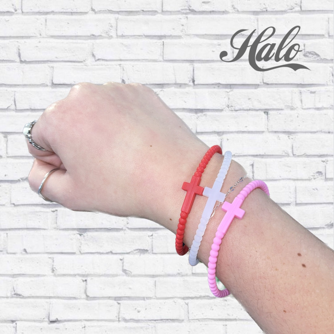 Cross Silicone Seasonal Bracelets {Ryan & Rose Jesus Bracelets}