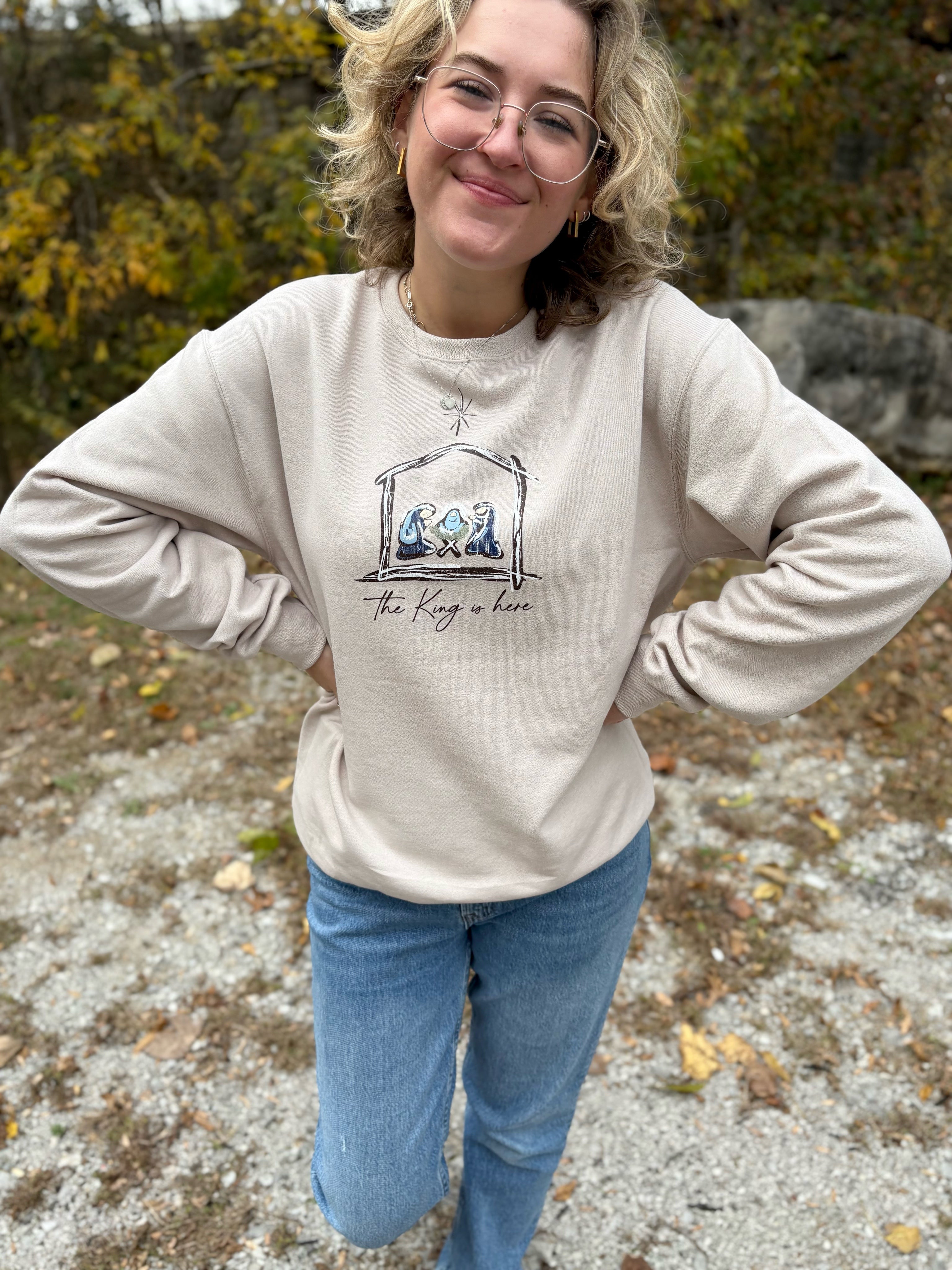 The King is Here {Crewneck Fleece}