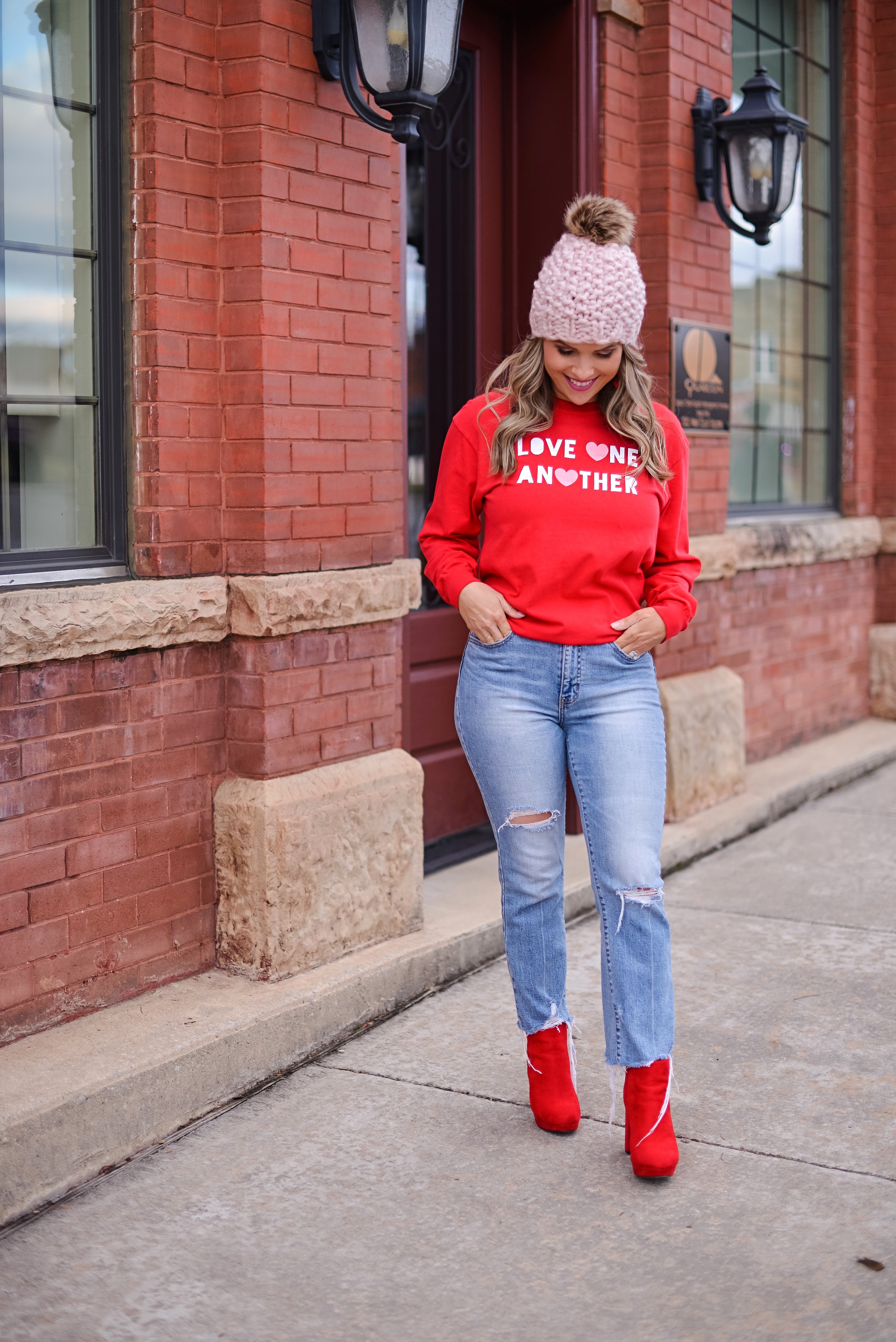 Love One Another {hearts} ~ Comfort Colors L/S