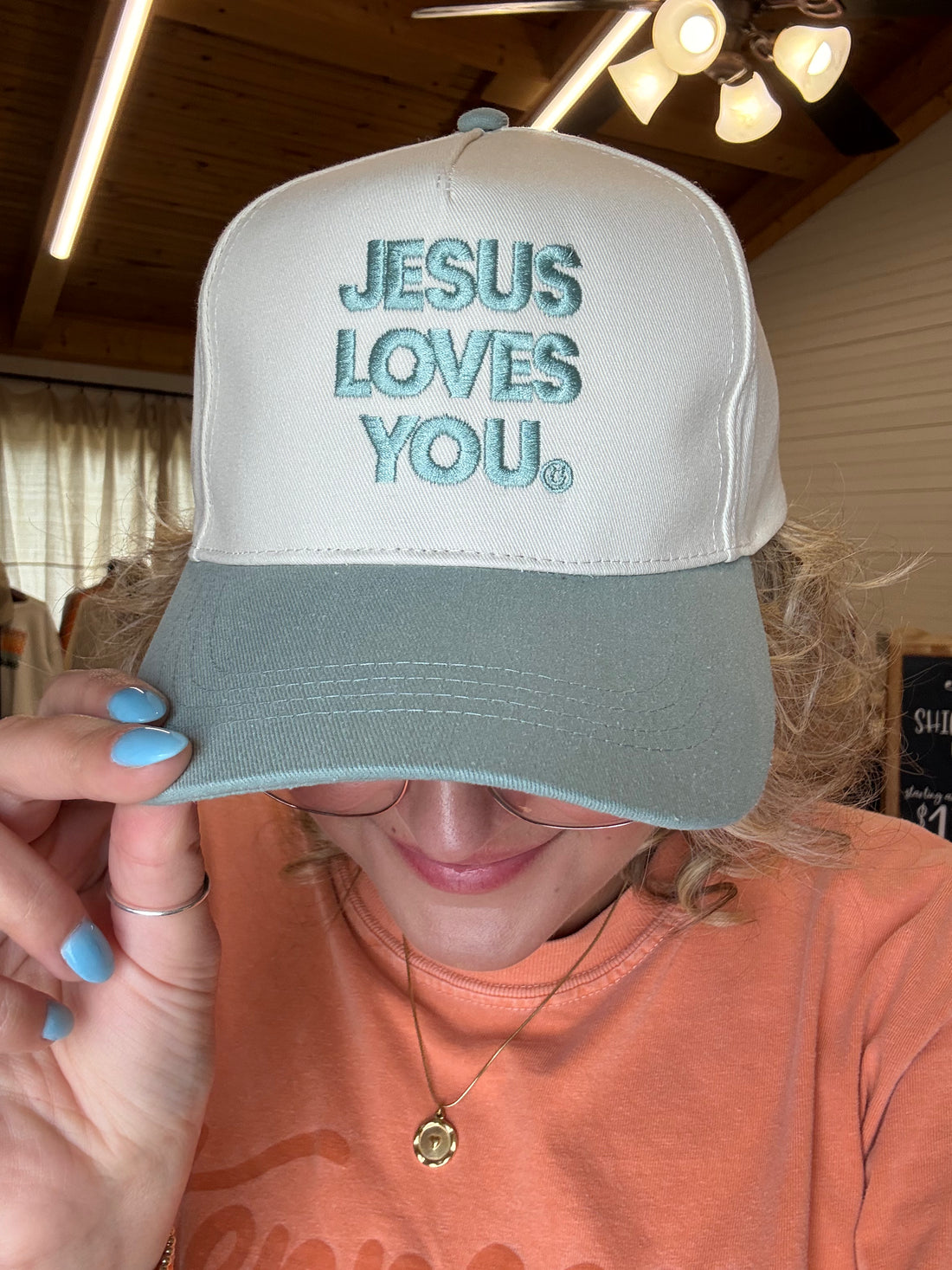 Jesus Loves You {Embroidered Hat}