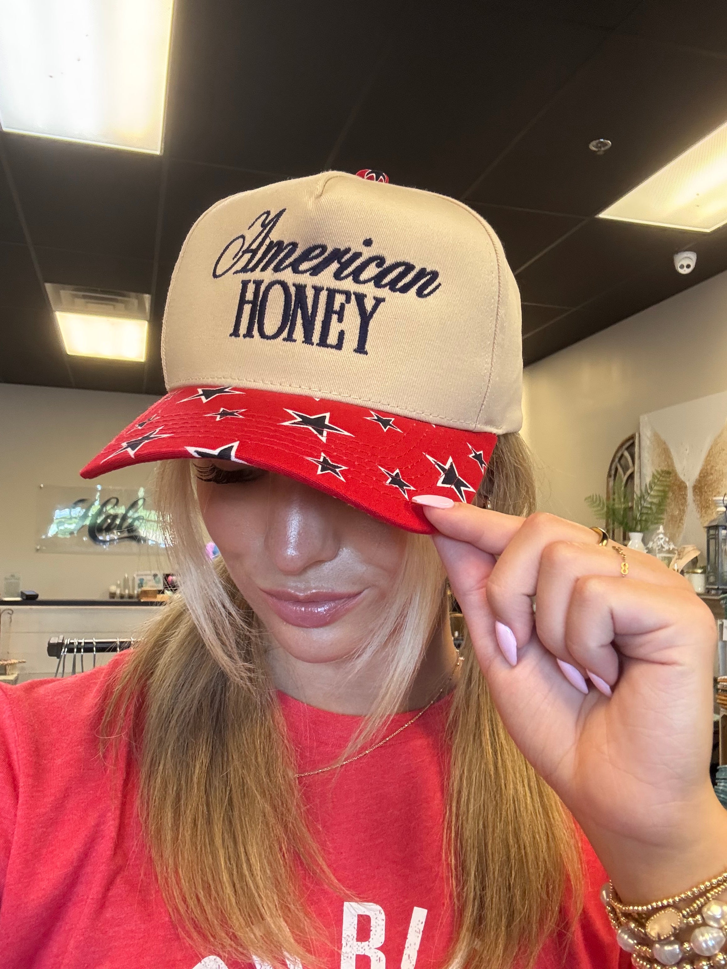 Patriotic Embroidered Hats