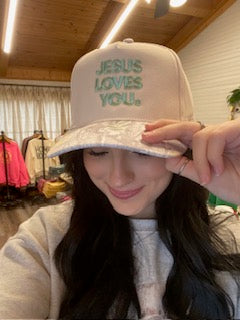 Jesus Loves You {Embroidered Hat}