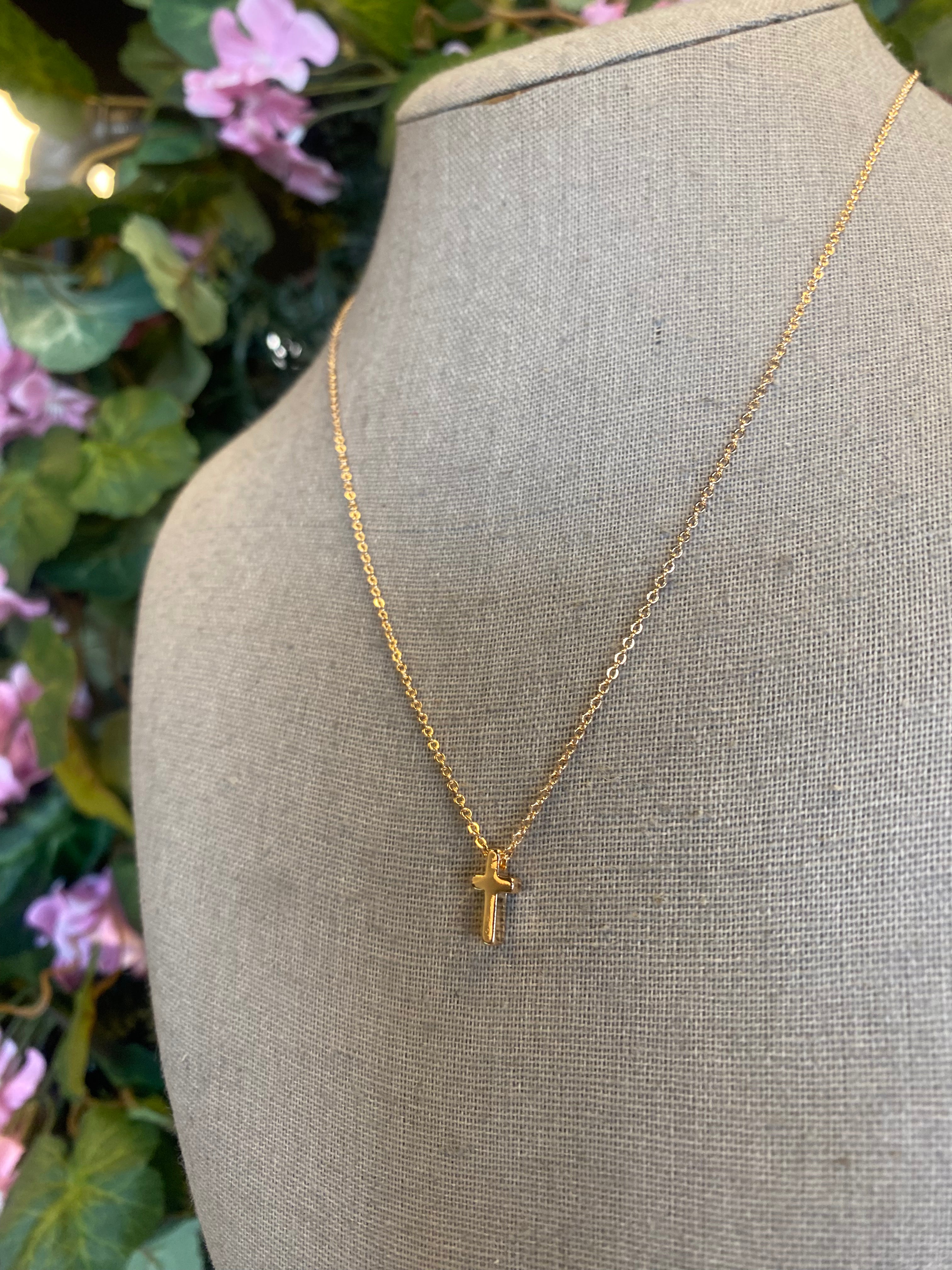 Classic Mini Cross Necklace