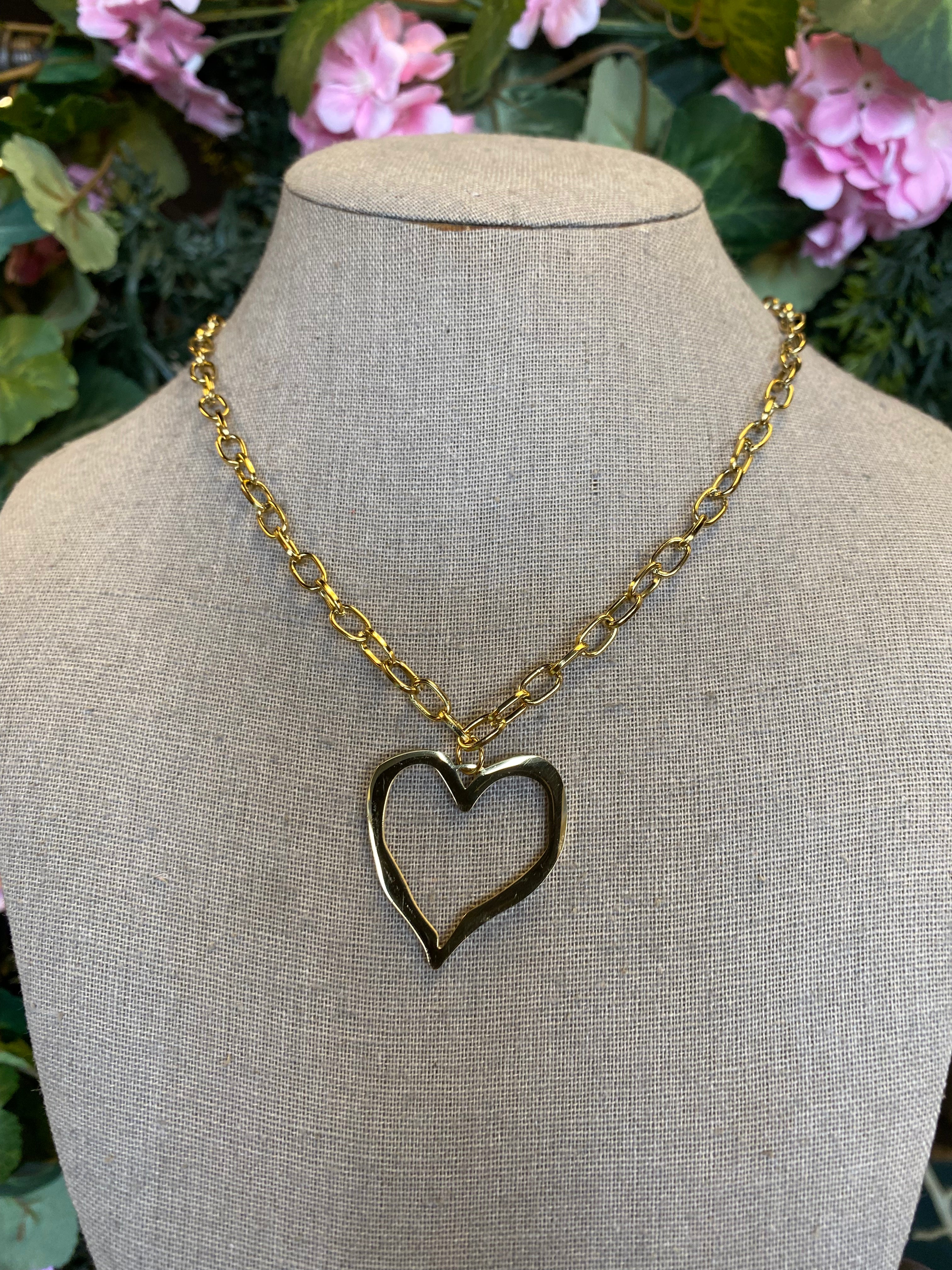 Open Heart Necklace