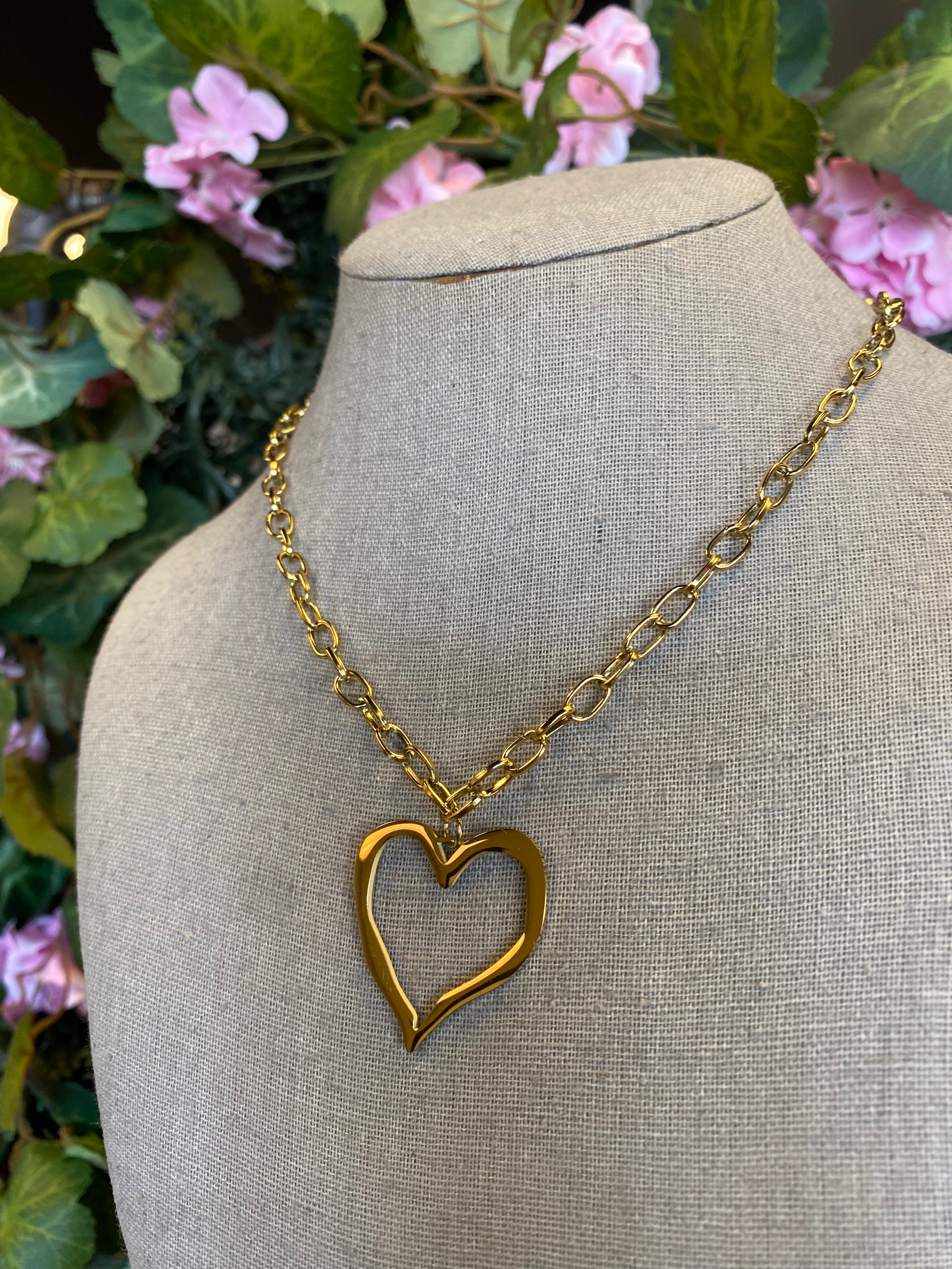 Open Heart Necklace