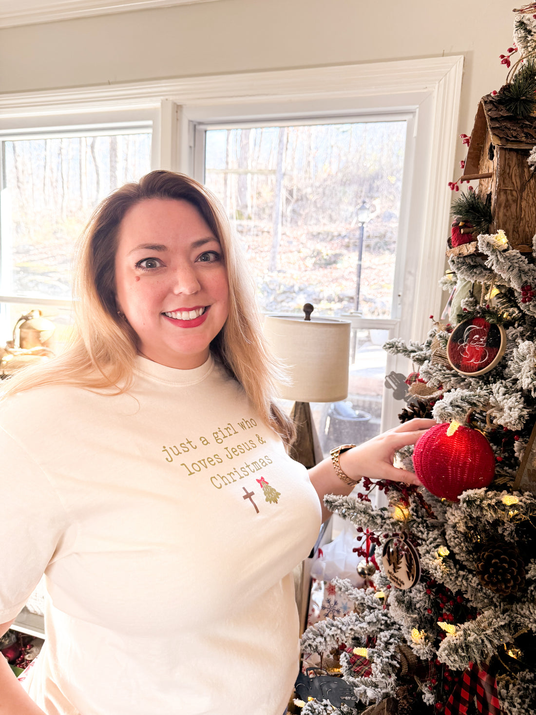 Just a girl who loves Jesus & Christmas {Comfort Colors}