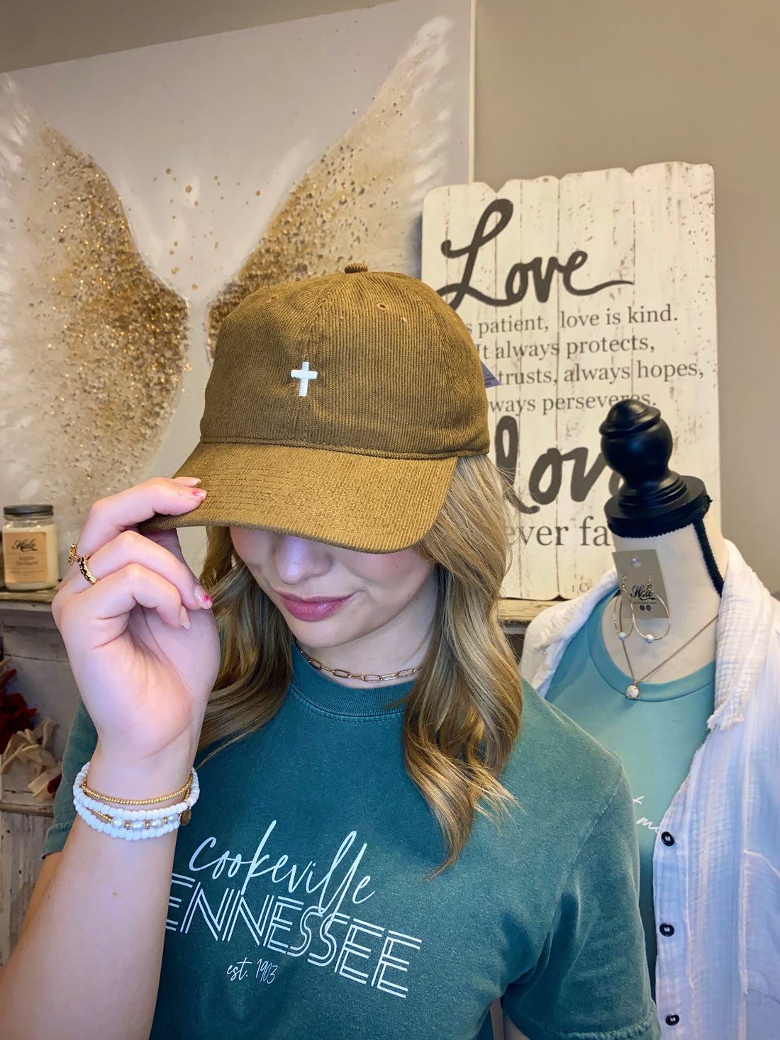 Embroidered Corduroy Caps