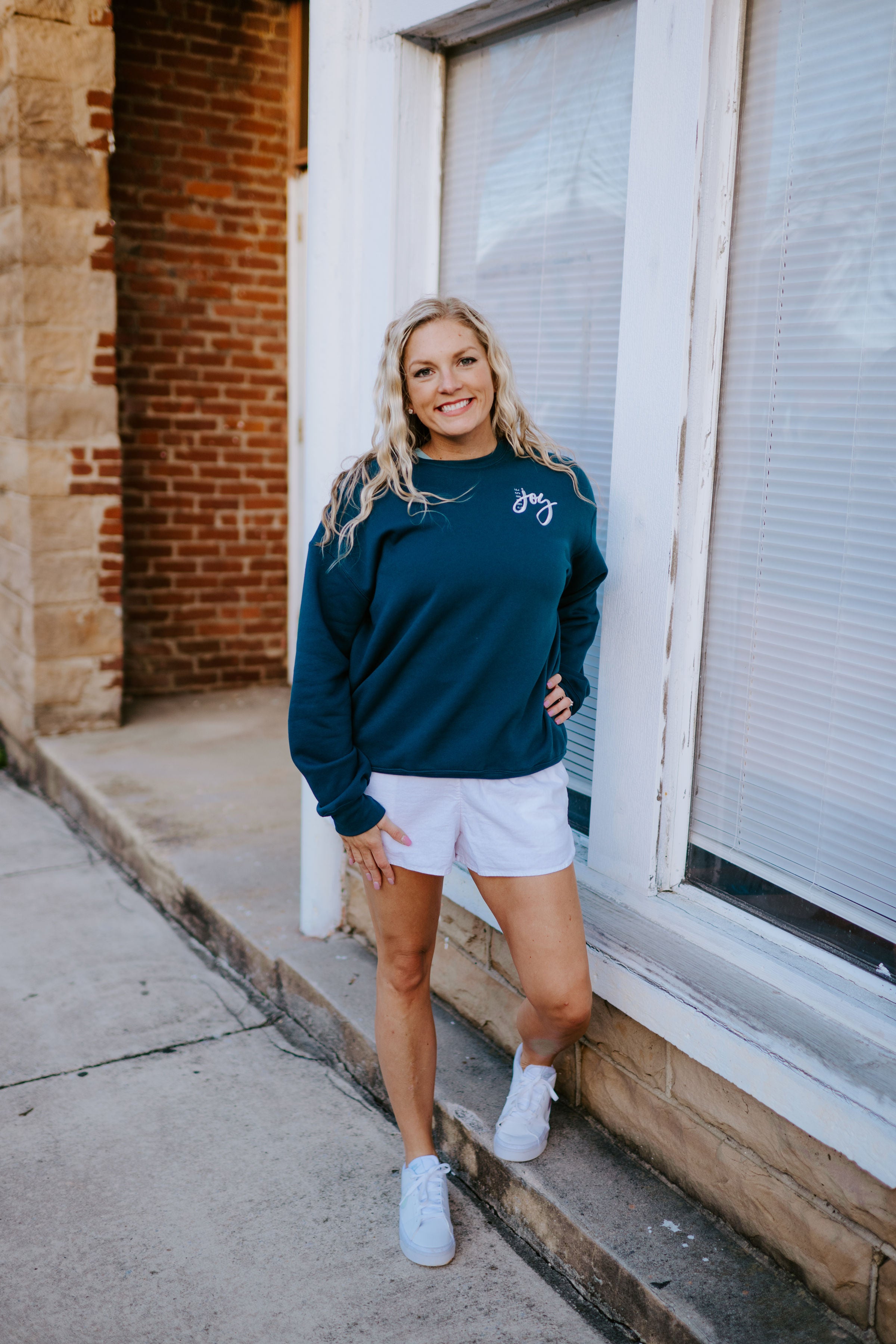 Choose Joy {Embroidered Crewneck Fleece}