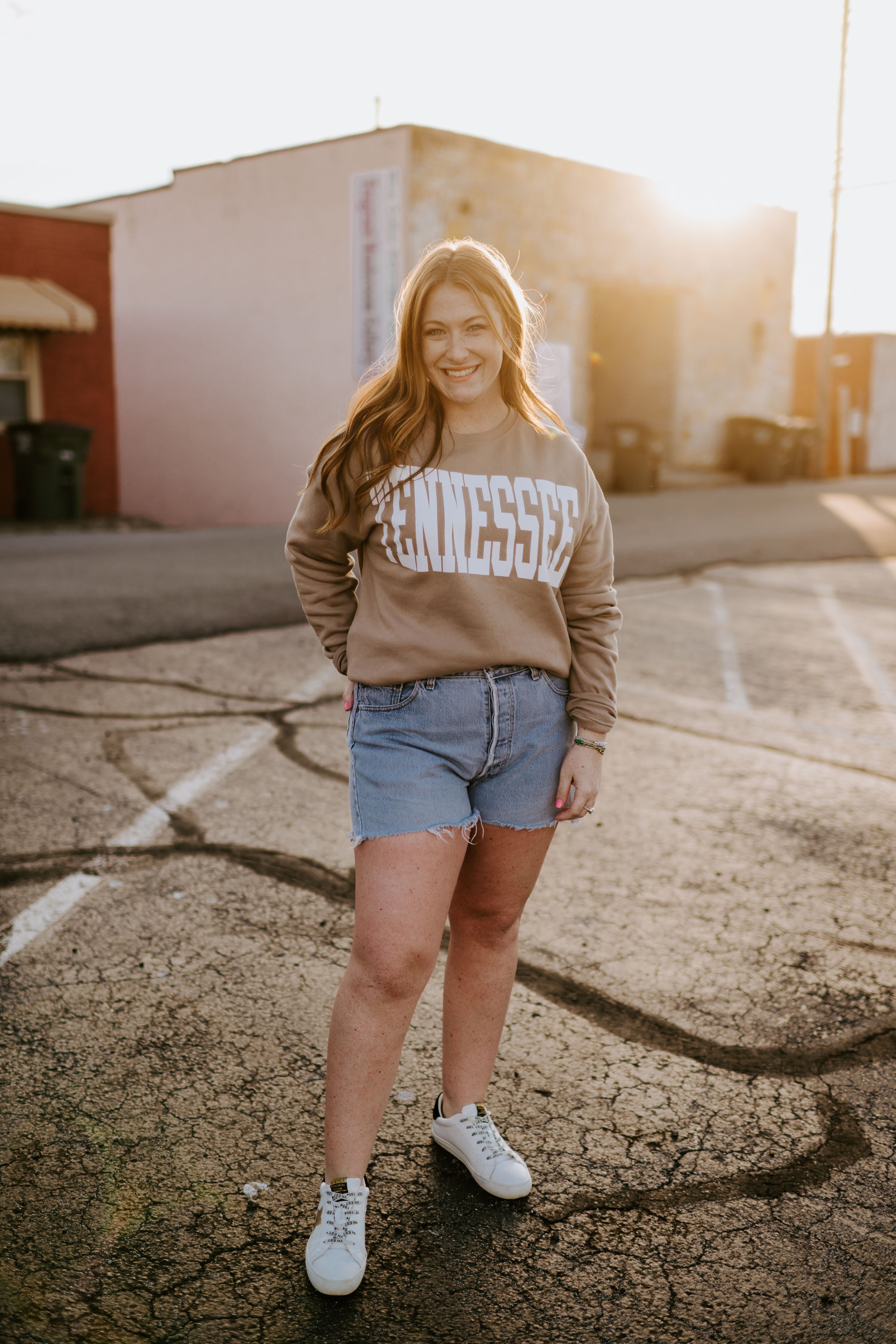 TENNESSEE {Tan Crewneck Fleece} Halo Productions