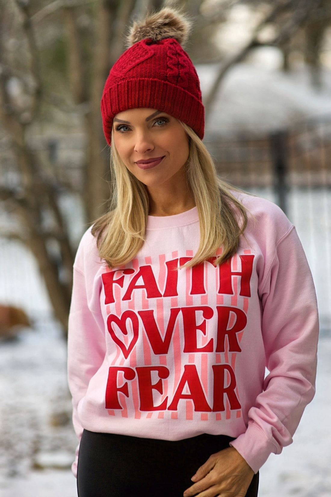 Faith Over Fear {Crewneck Fleece}