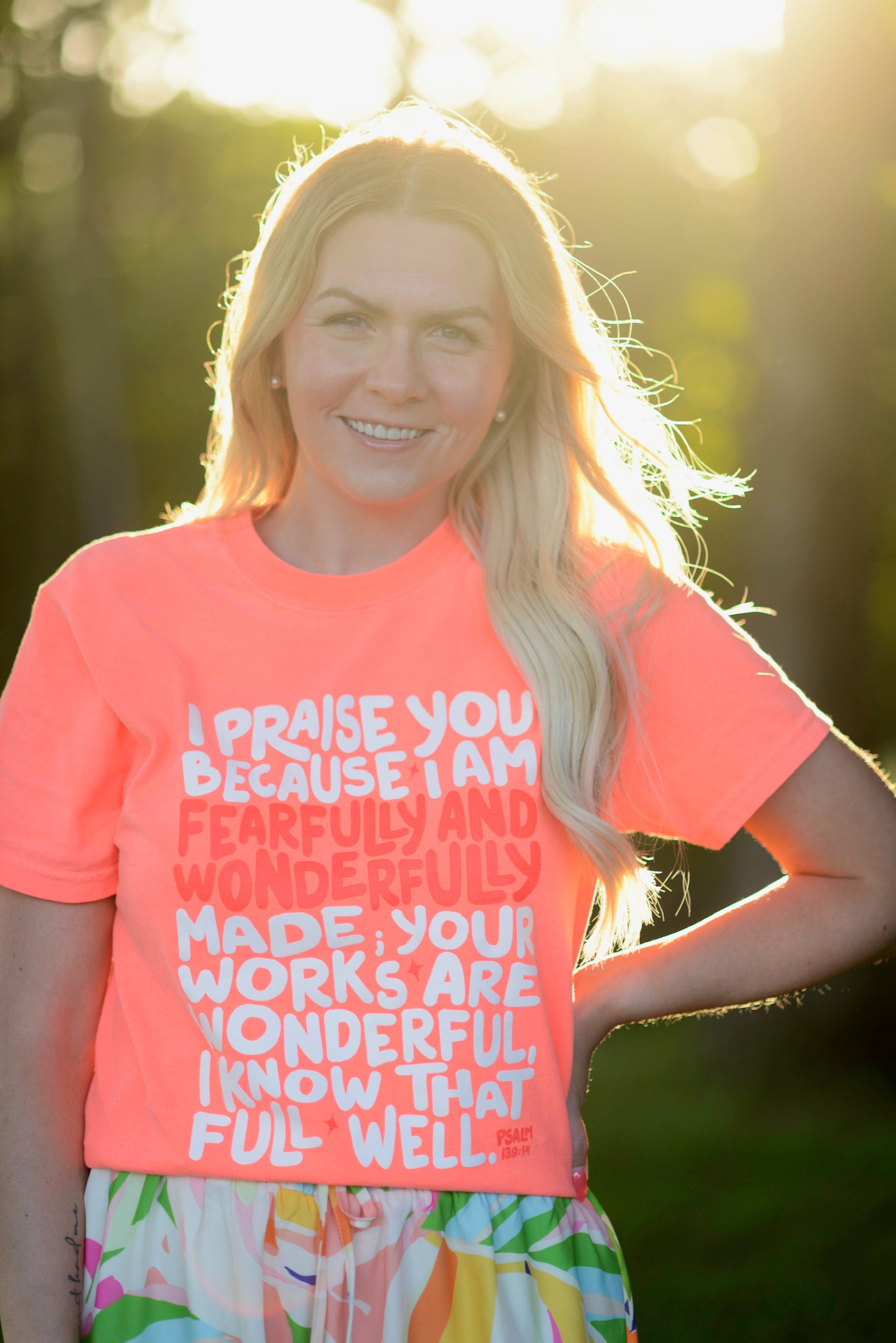 Fearfully & Wonderfully ~ Psalm 139:14 {Comfort Colors}