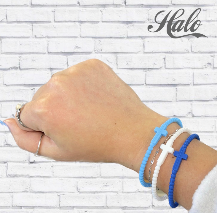 Youth Cross Silicone Bracelets {Ryan & Rose Jesus Bracelets}