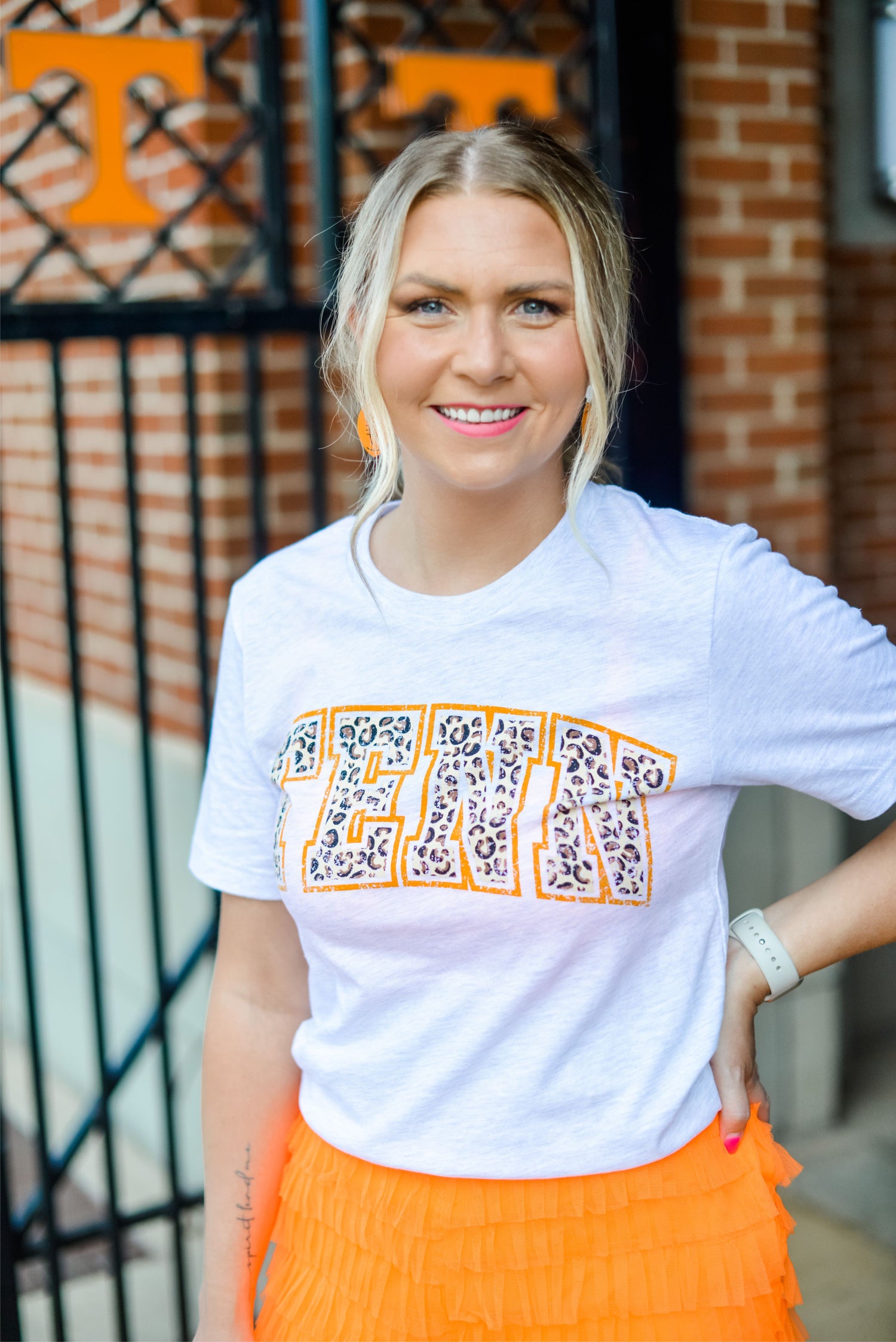 TENN Leopard {orange} ~ Tee