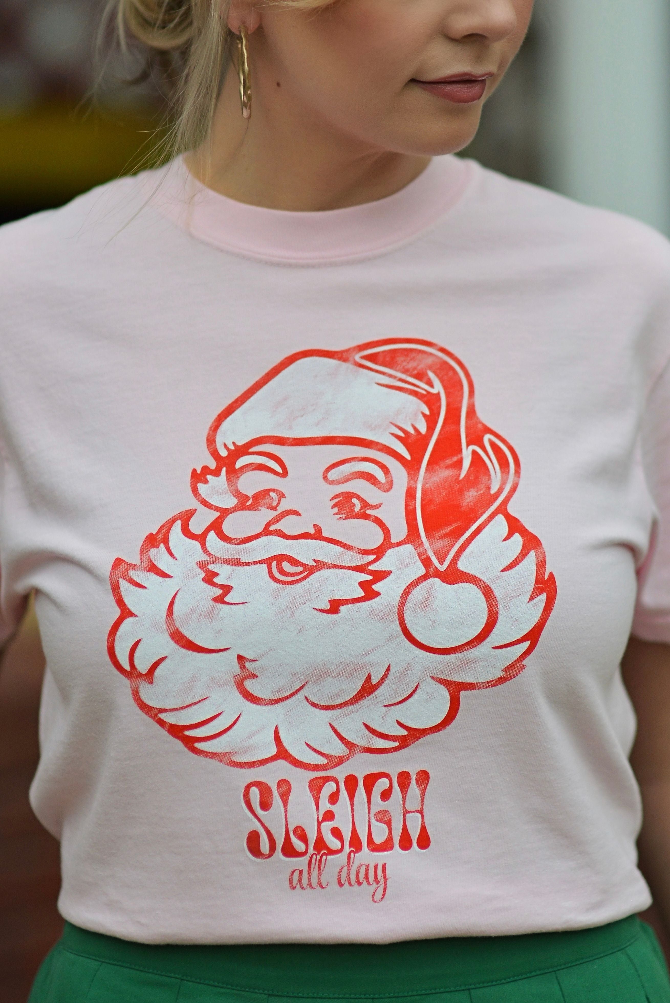 Santa Sleigh All Day {Comfort Colors} ~ Adults & Littles