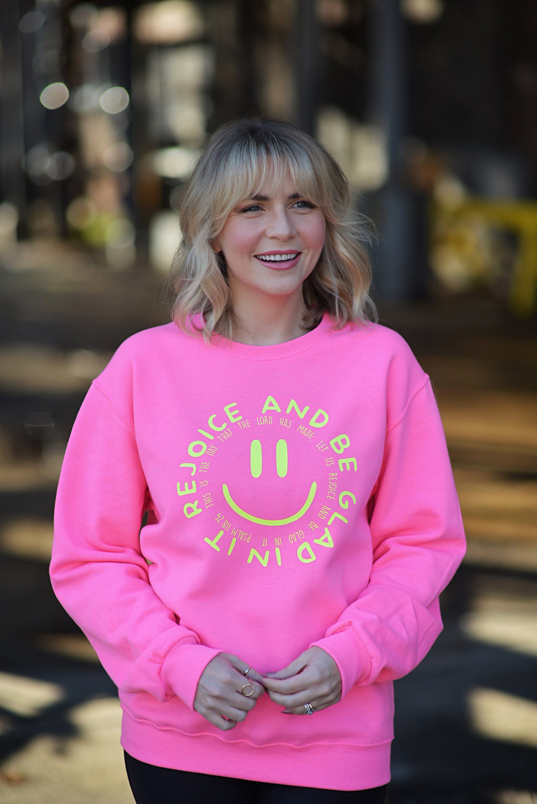 Rejoice & Be Glad Smiley {Crewneck Fleece}