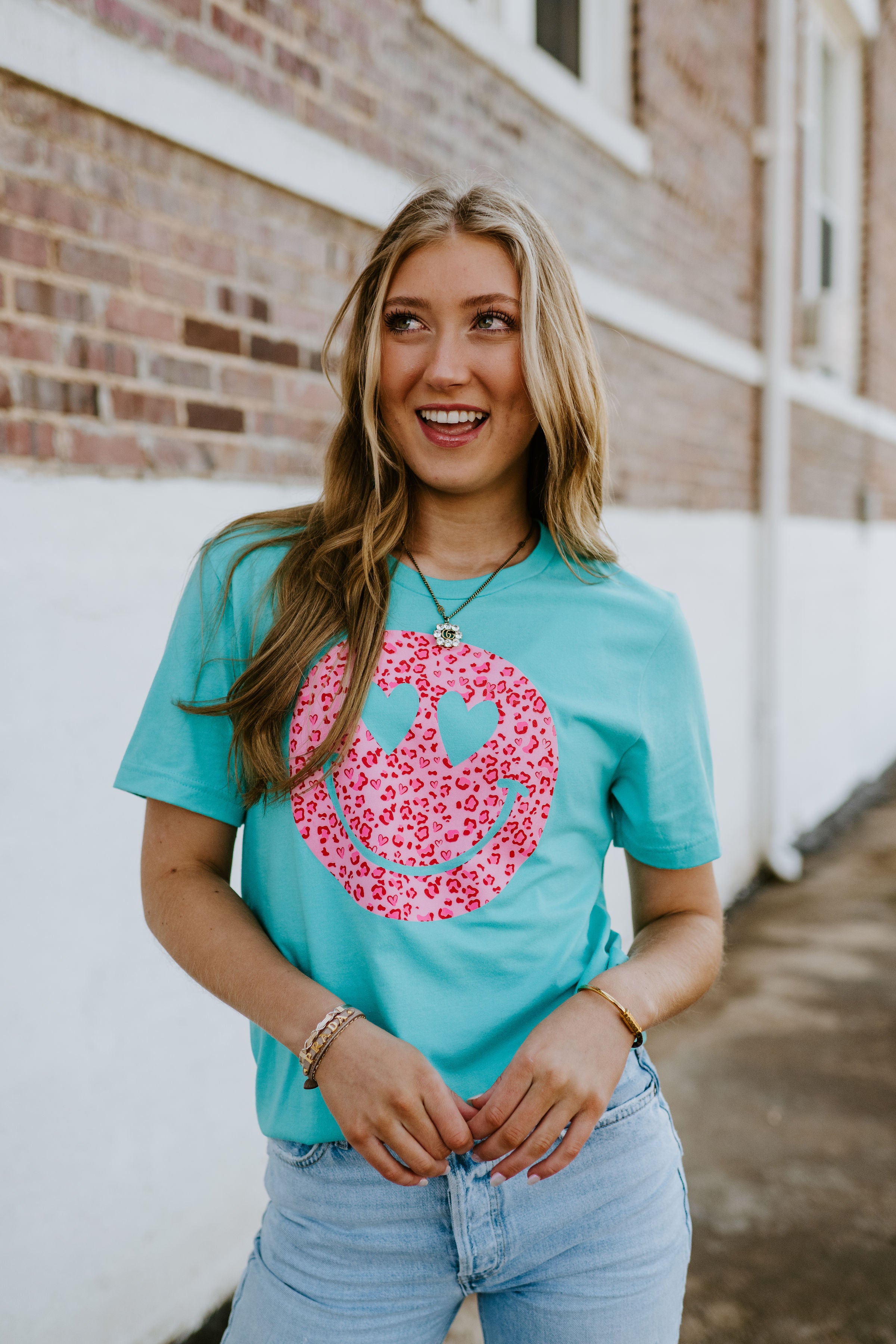 Leopard Smiley Face {hearts}