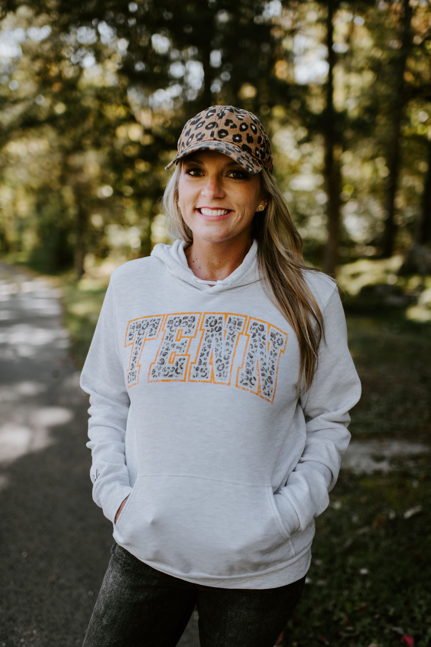 TENN Leopard Hoodie {Orange}