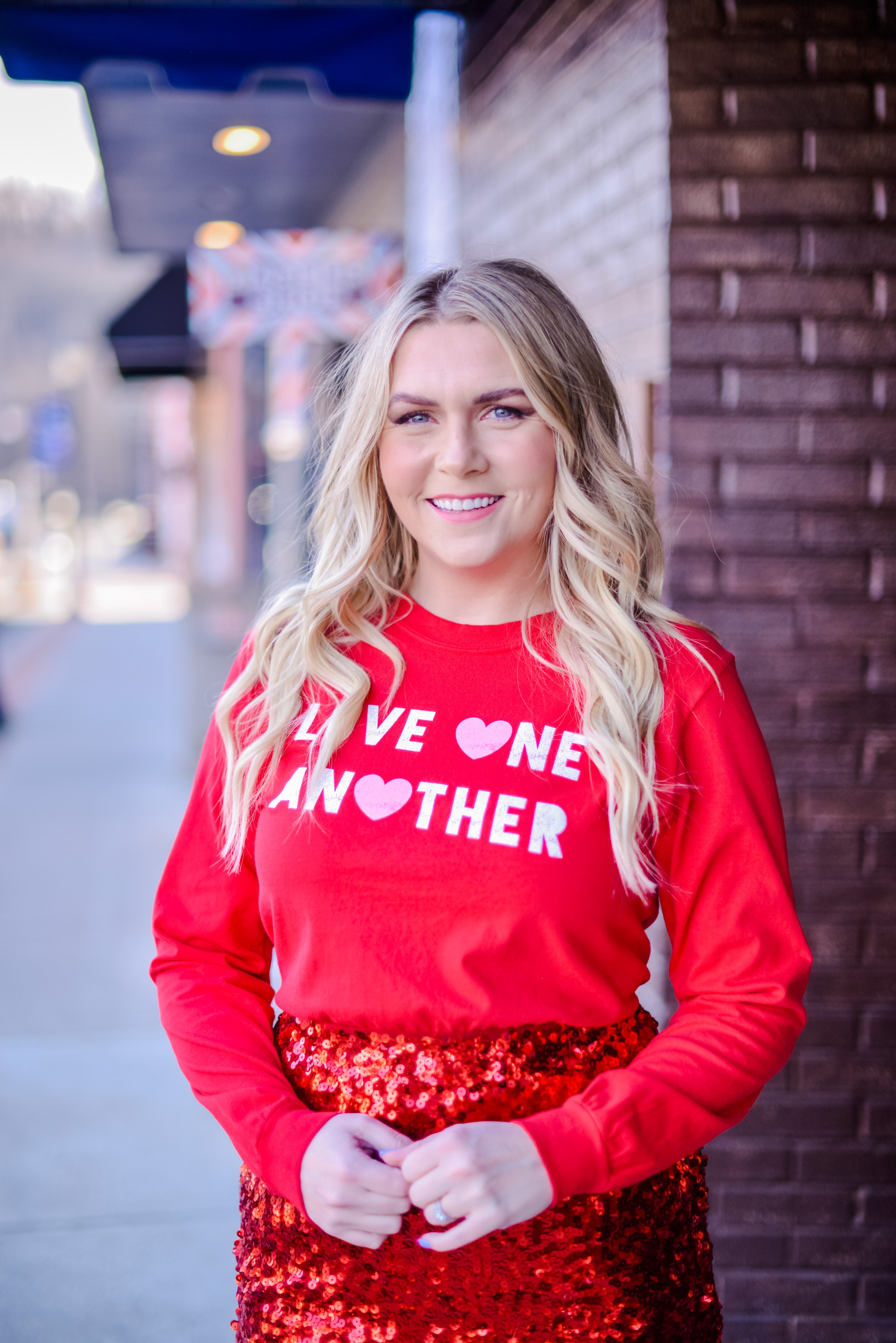 Love One Another {hearts} ~ Comfort Colors L/S