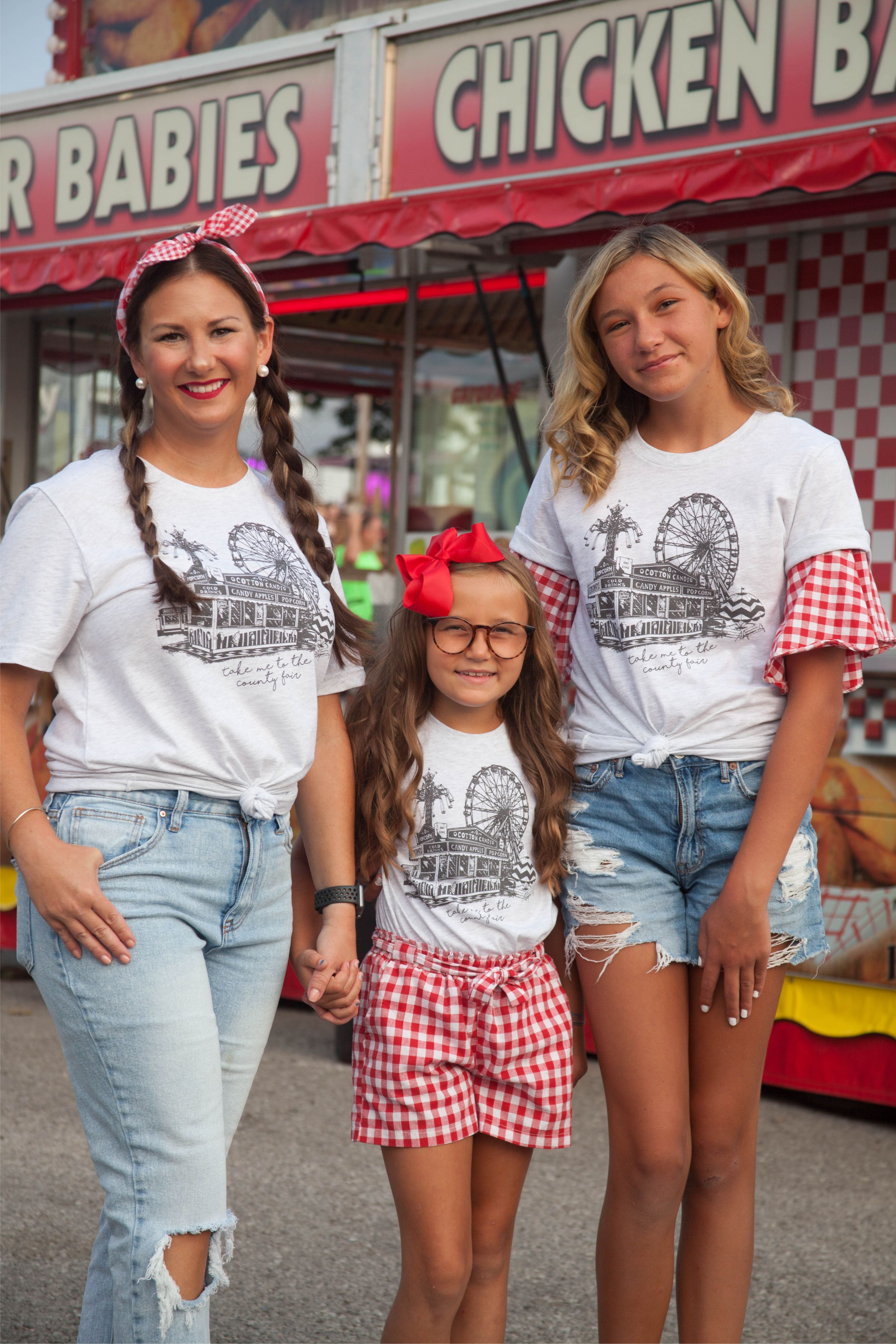 Take Me To The County Fair ~ Charcoal ink {Adults & Littles}