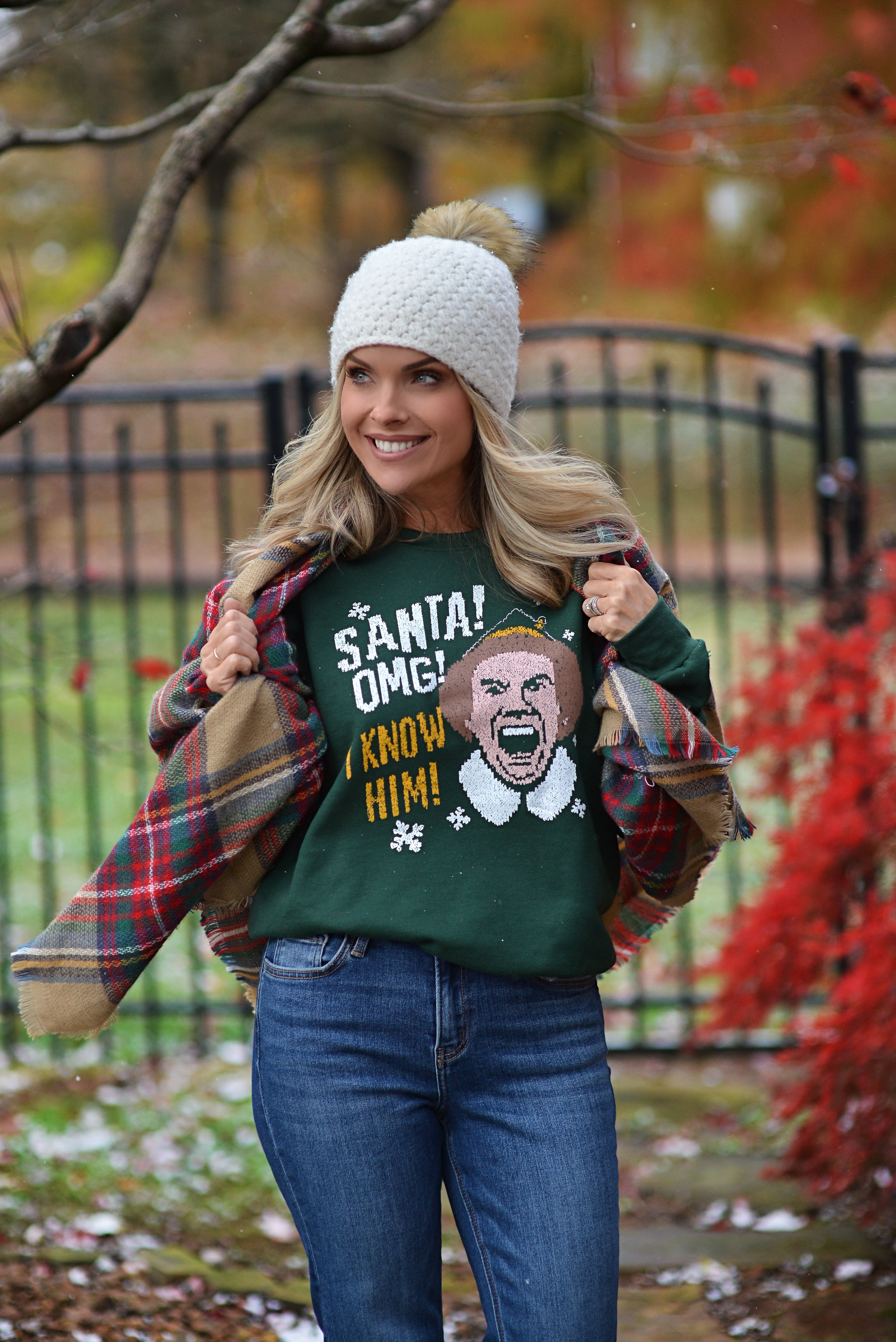 Santa! I Know Him! {crewneck fleece}