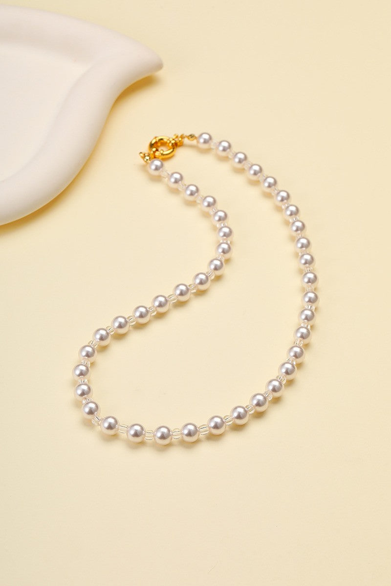 Natural Stone Semi-Precious Glass Mix-Color Necklace {New}