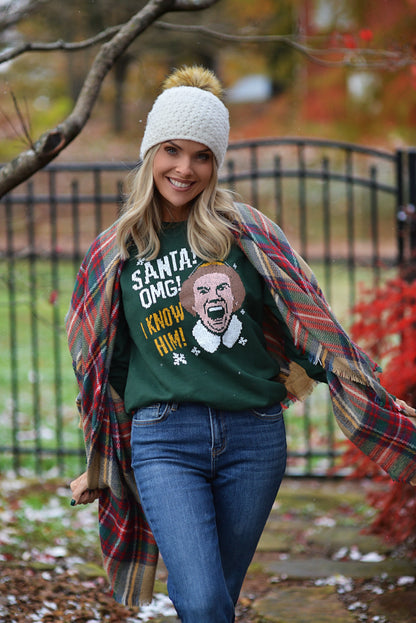 Santa! I Know Him! {crewneck fleece}