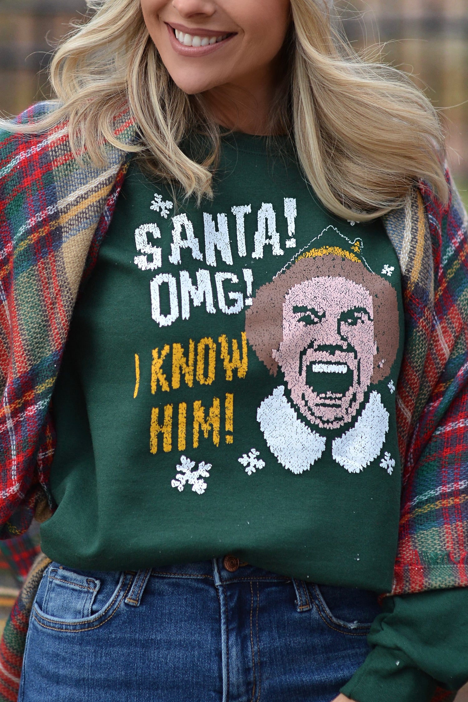 Santa! I Know Him! {crewneck fleece}