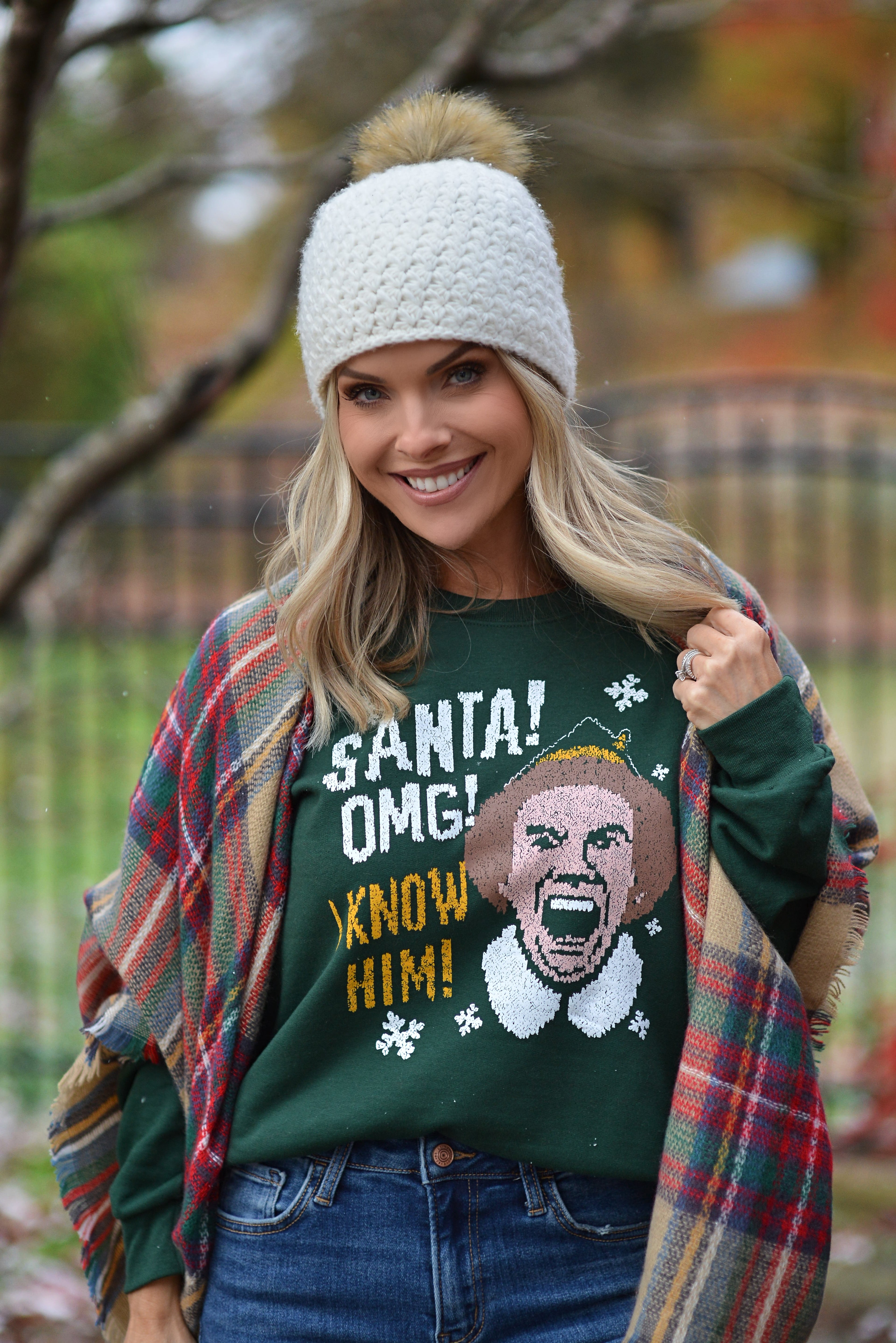 Santa! I Know Him! {crewneck fleece}