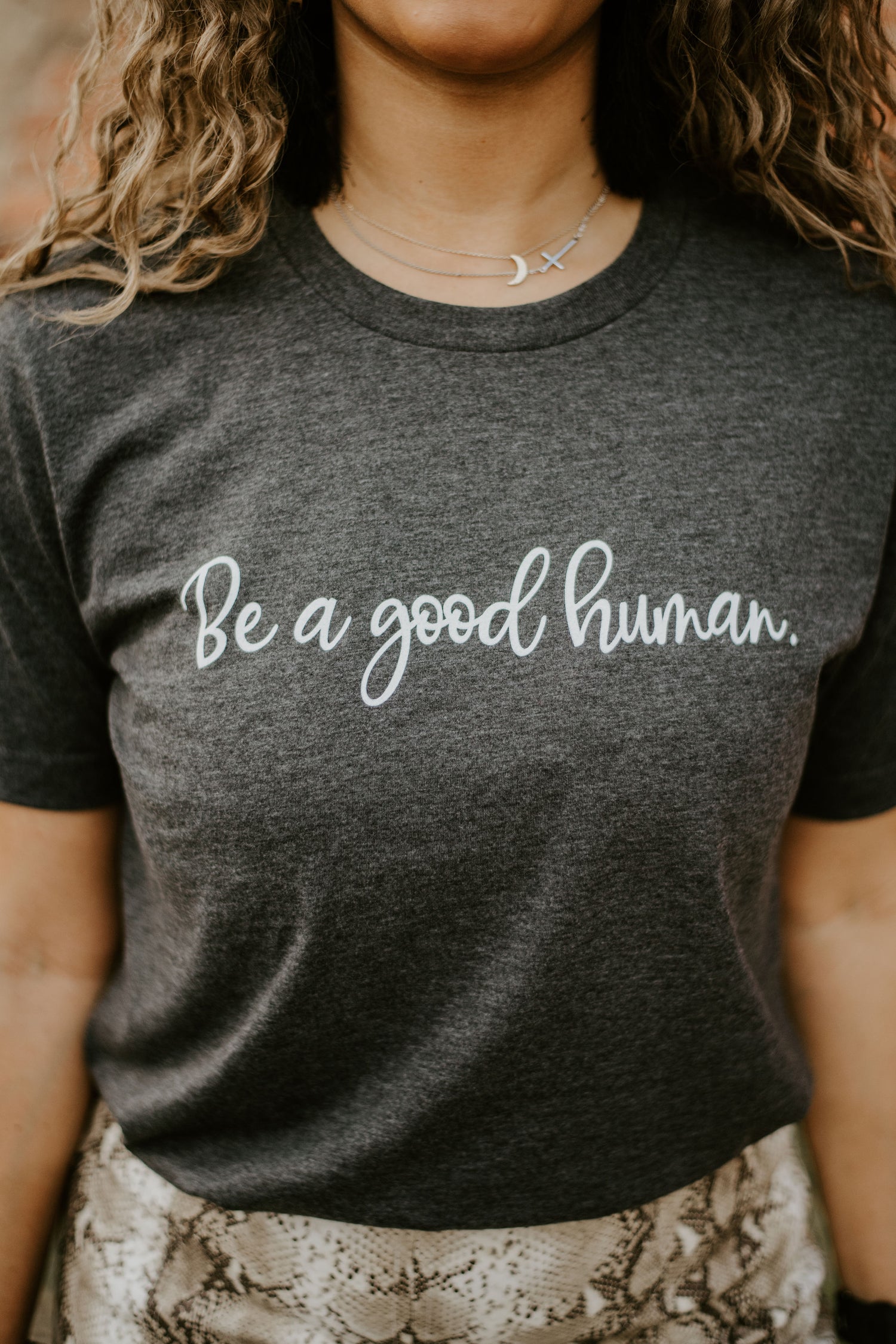 Be A Good Human {Grey} ~ Adults &amp; Littles