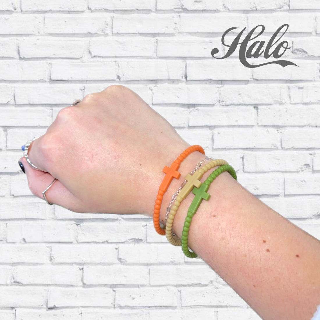 Seasonal Cross Silicone Bracelets {Ryan &amp; Rose Jesus Bracelets}