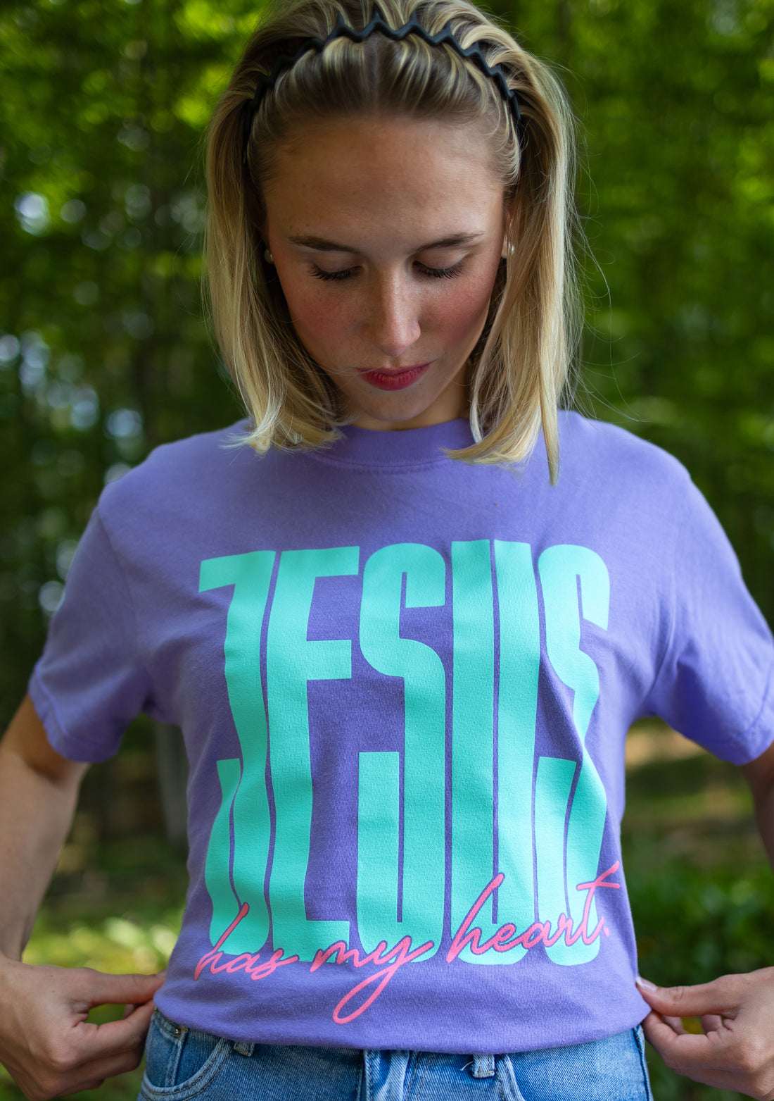 Jesus Has My Heart {Comfort Colors}