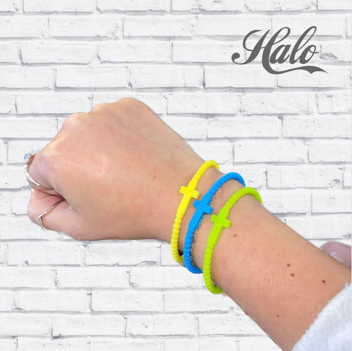 Seasonal Cross Silicone Bracelets {Ryan &amp; Rose Jesus Bracelets}