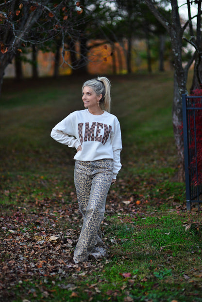 AMEN Checkerboard {Crewneck Fleece}