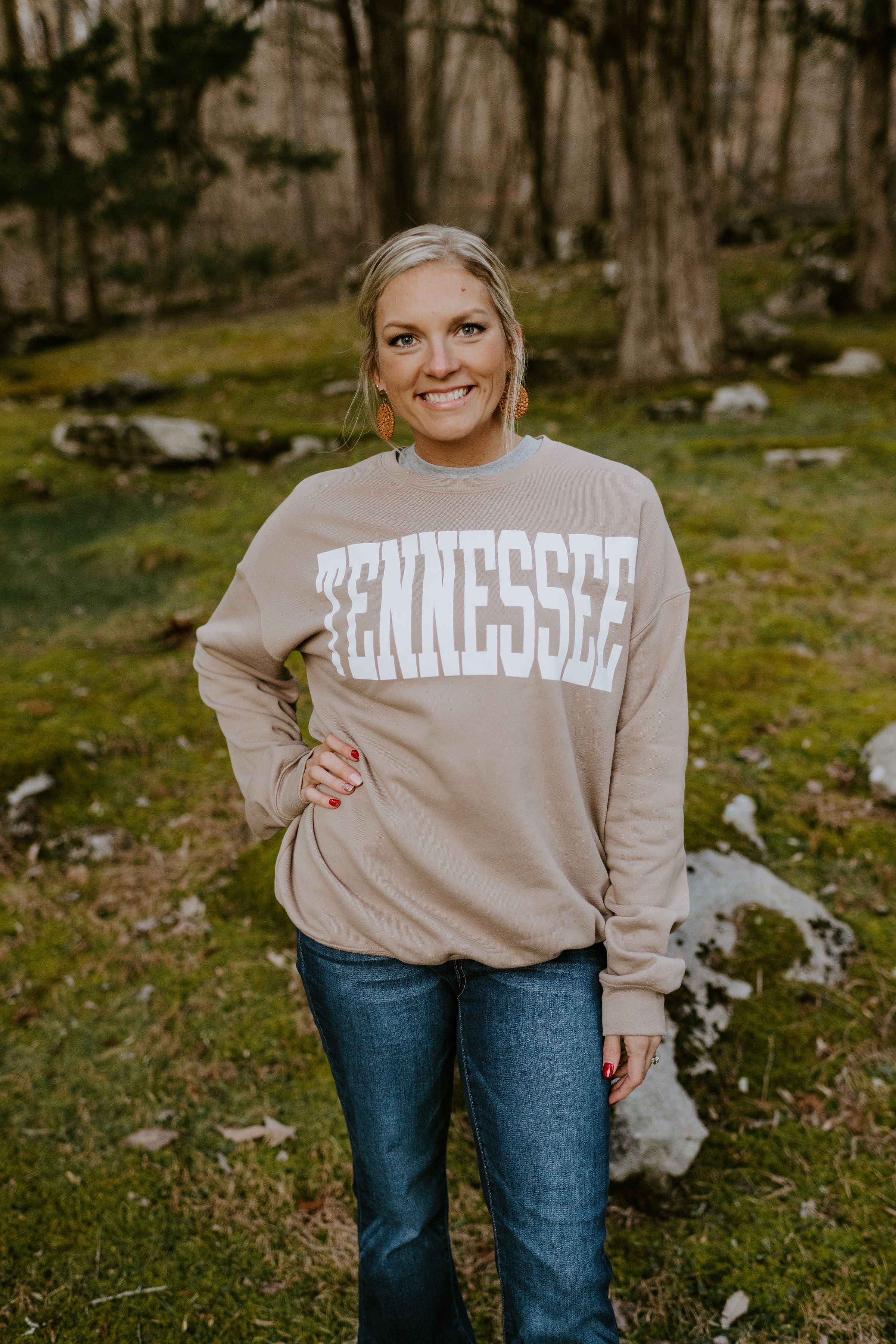 TENNESSEE {Tan Crewneck Fleece}