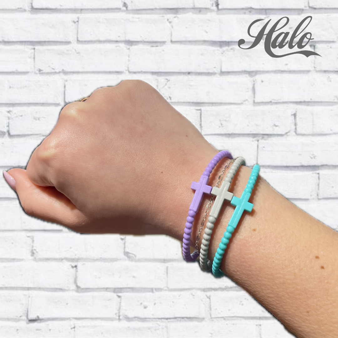 Seasonal Cross Silicone Bracelets {Ryan &amp; Rose Jesus Bracelets}
