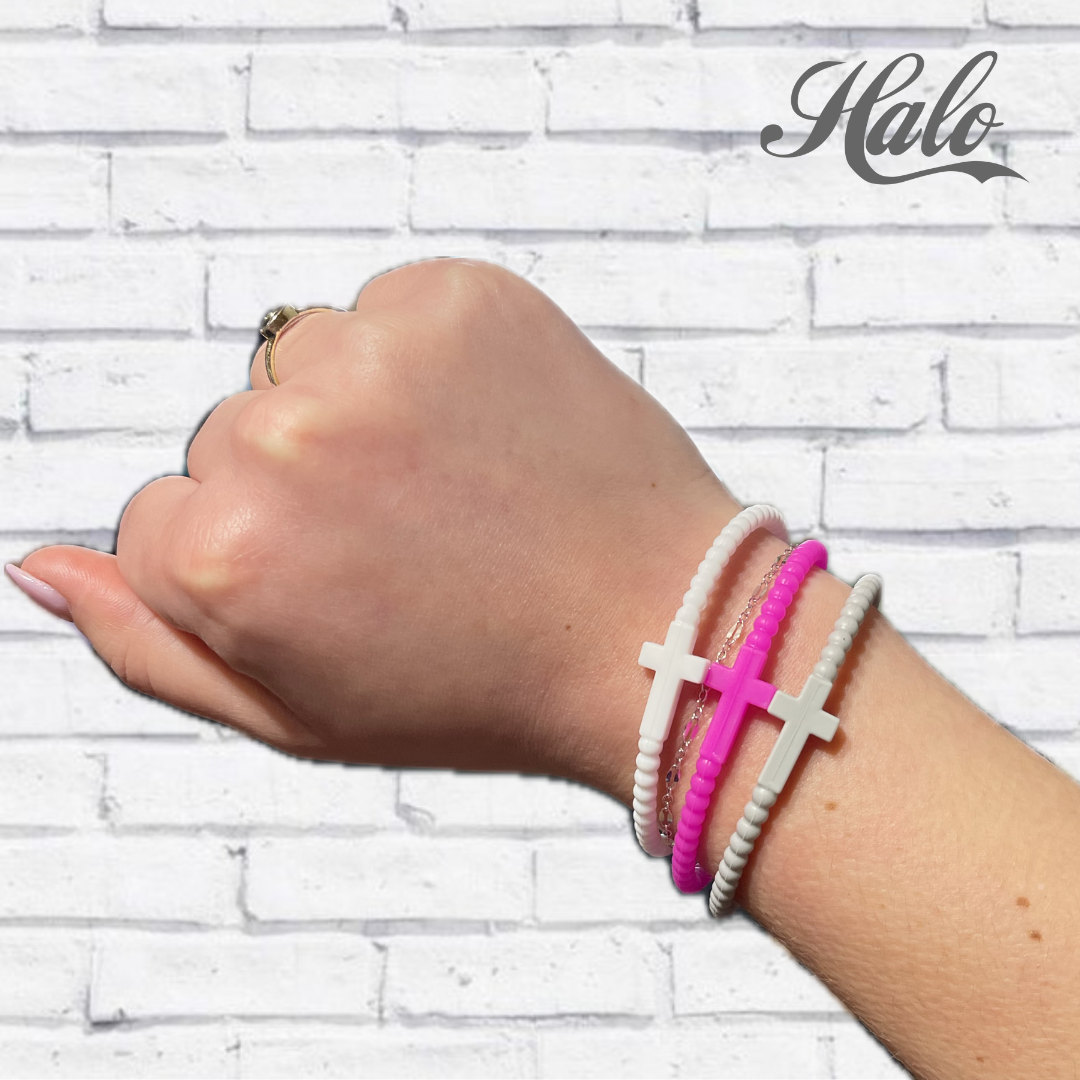 Seasonal Cross Silicone Bracelets {Ryan &amp; Rose Jesus Bracelets}