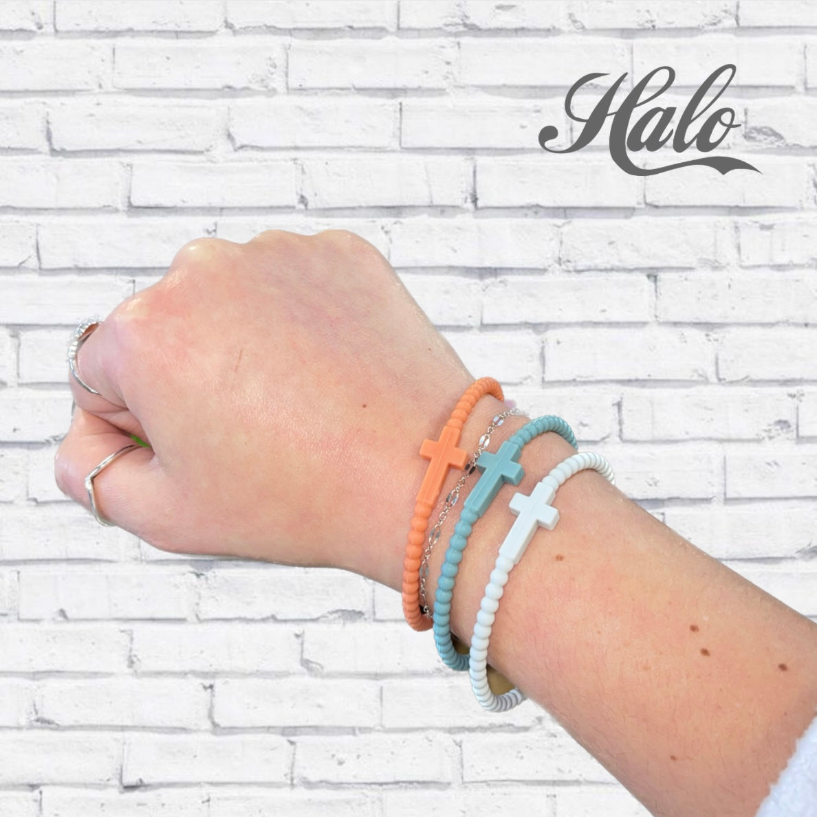 Seasonal Cross Silicone Bracelets {Ryan &amp; Rose Jesus Bracelets}