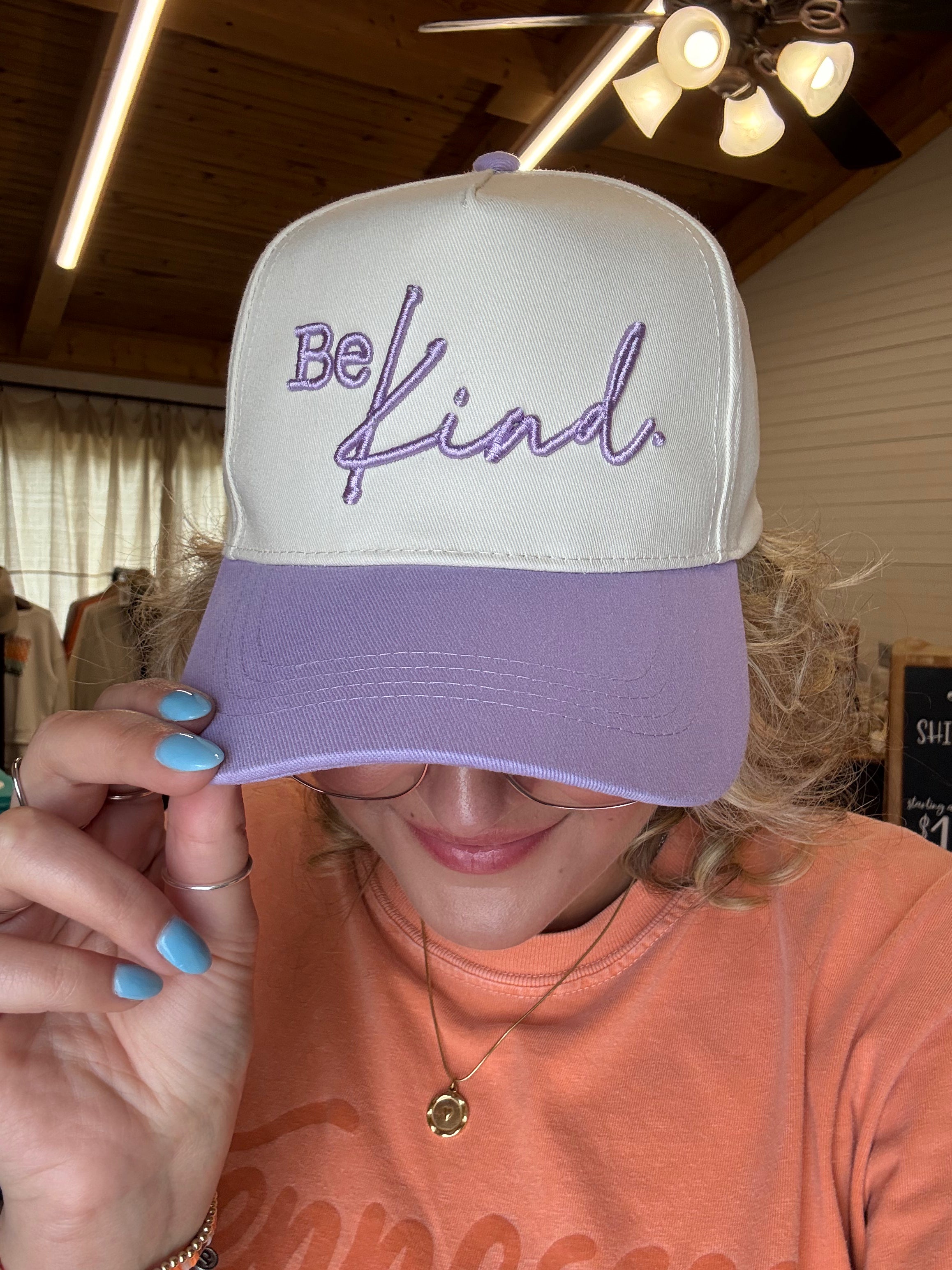 Be Kind. ~ Puff {Embroidered Hat}