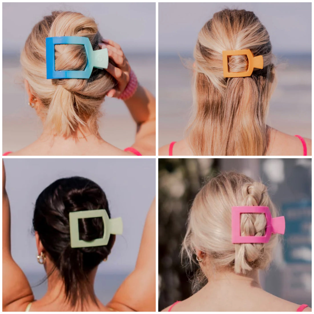 Teletie Flat Square Clips {Summer Collection}