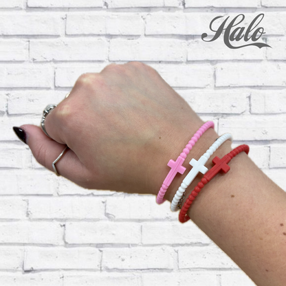 Cross Silicone Seasonal Bracelets {Ryan &amp; Rose Jesus Bracelets}