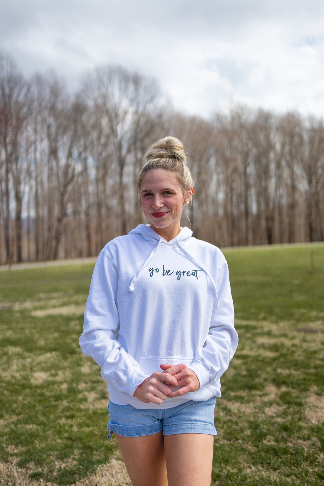 Go Be Great Fleece Hoodie {Comfort Colors}