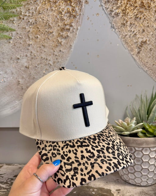 Cross ~ Puff {Embroidered Hat}