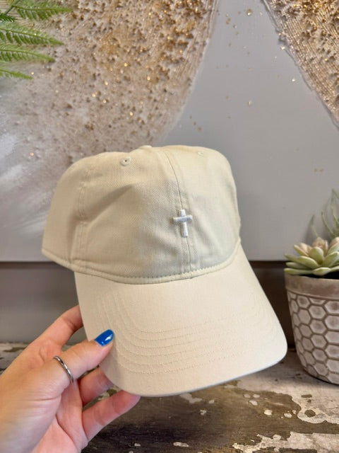 Cross ~ Puff {Embroidered Hat} ~ Comfort Colors