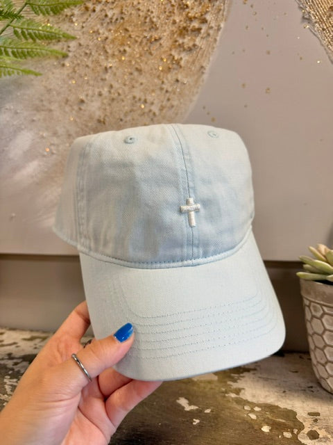 Cross ~ Puff {Embroidered Hat} ~ Comfort Colors