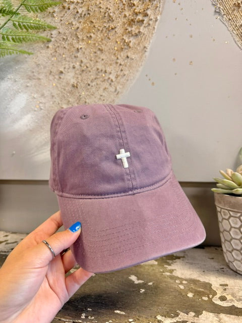 Cross ~ Puff {Embroidered Hat} ~ Comfort Colors
