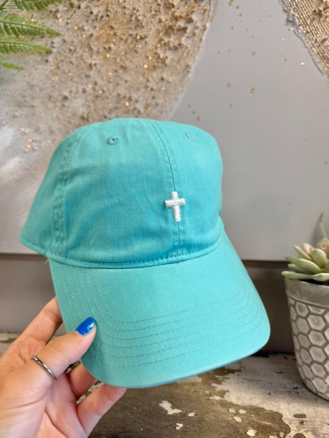 Cross ~ Puff {Embroidered Hat} ~ Comfort Colors