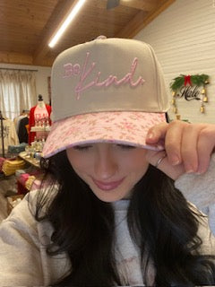 Be Kind. ~ Puff {Embroidered Hat}